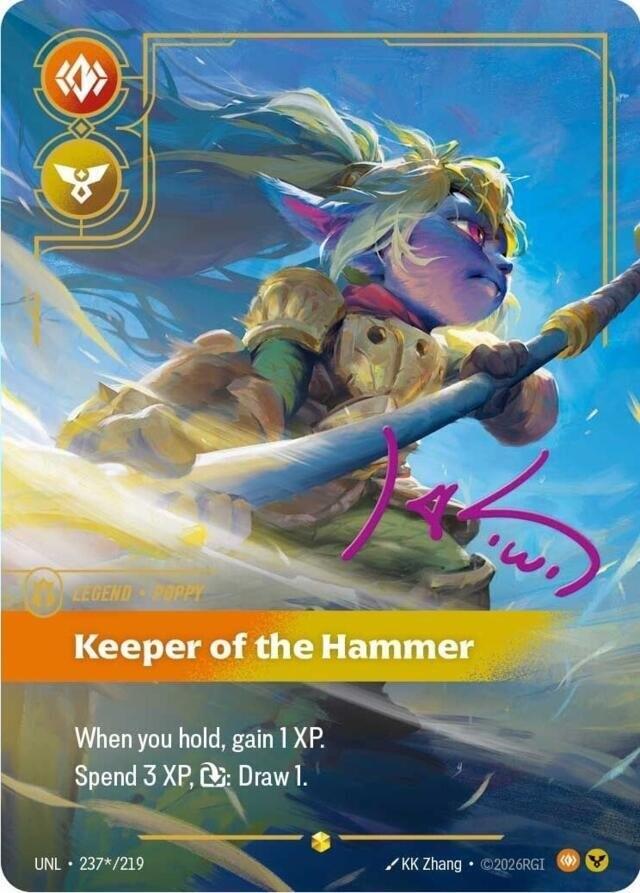 Poppy Keeper of the Hammer Signature