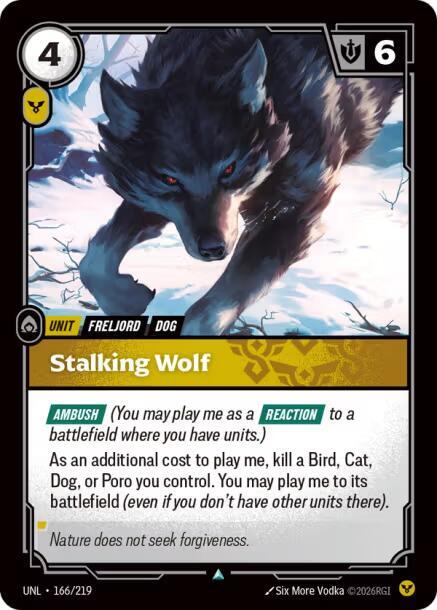 Stalking Wolf Rainbow Foil
