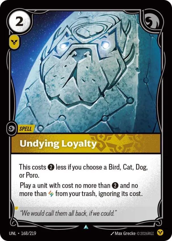 Undying Loyalty Rainbow Foil