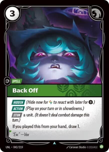 Back Off Rainbow Foil