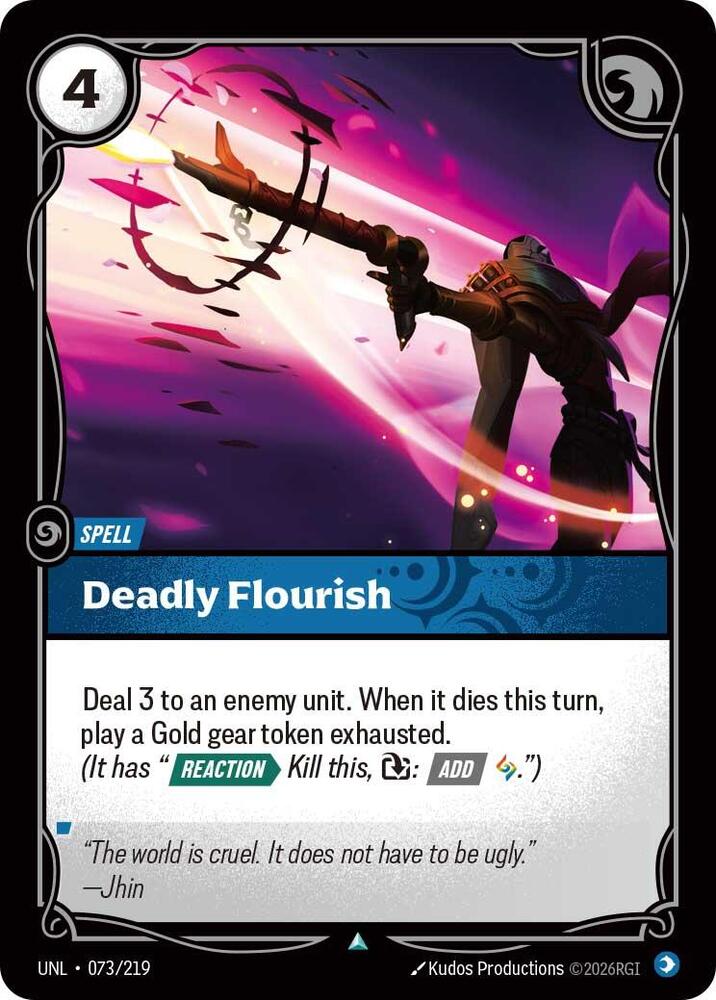 Deadly Flourish Rainbow Foil