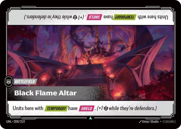 Black Flame Altar Rainbow Foil
