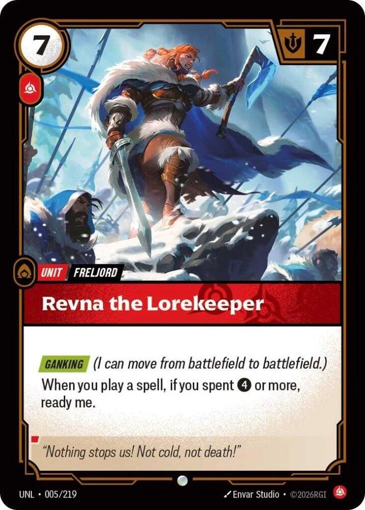 Revna the Lorekeeper Rainbow Foil
