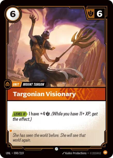 Targonian Visionary Rainbow Foil