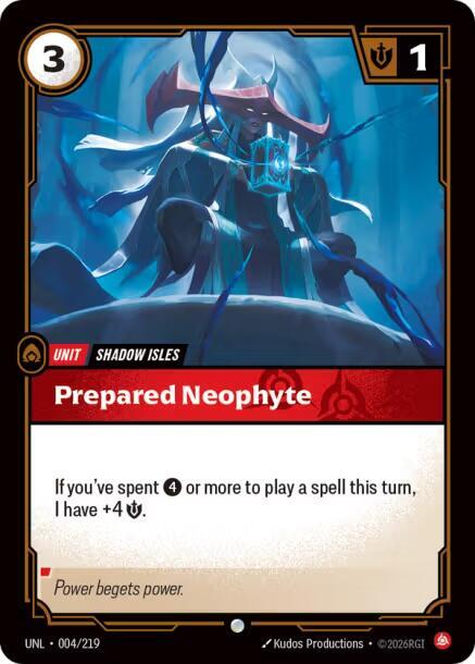 Prepared Neophyte Rainbow Foil