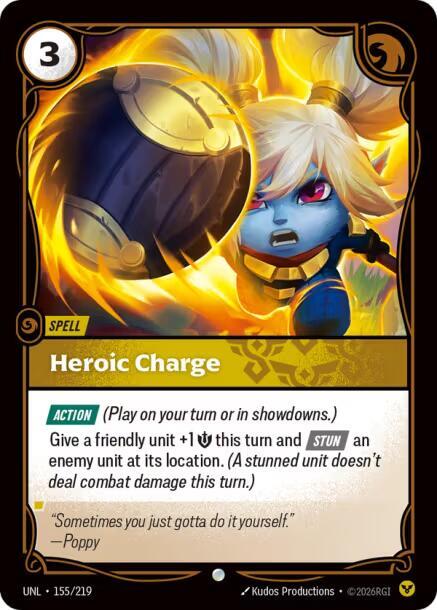 Heroic Charge Rainbow Foil