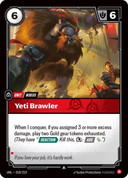 Yeti Brawler Rainbow Foil