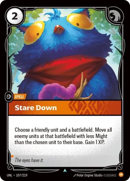 Stare Down Rainbow Foil