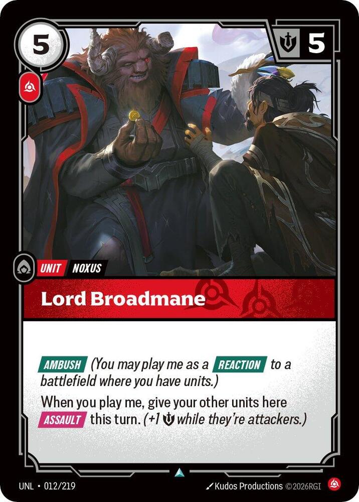 Lord Broadmane Rainbow Foil