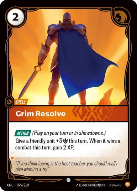 Grim Resolve Rainbow Foil