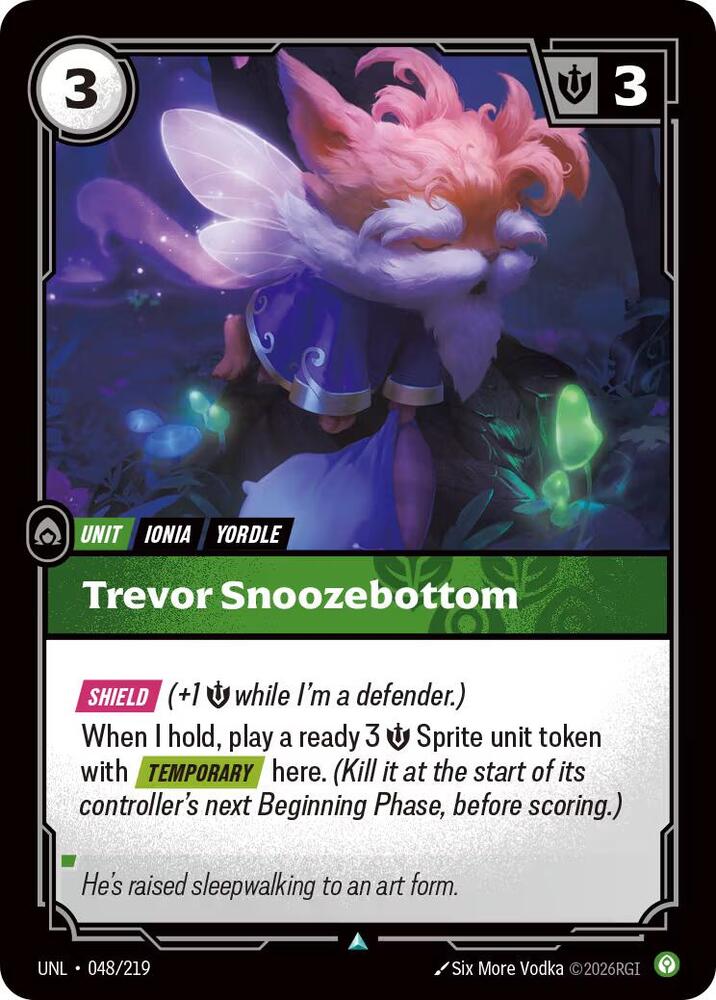 Trevor Snoozebottom Rainbow Foil
