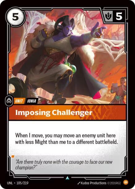 Imposing Challenger Rainbow Foil