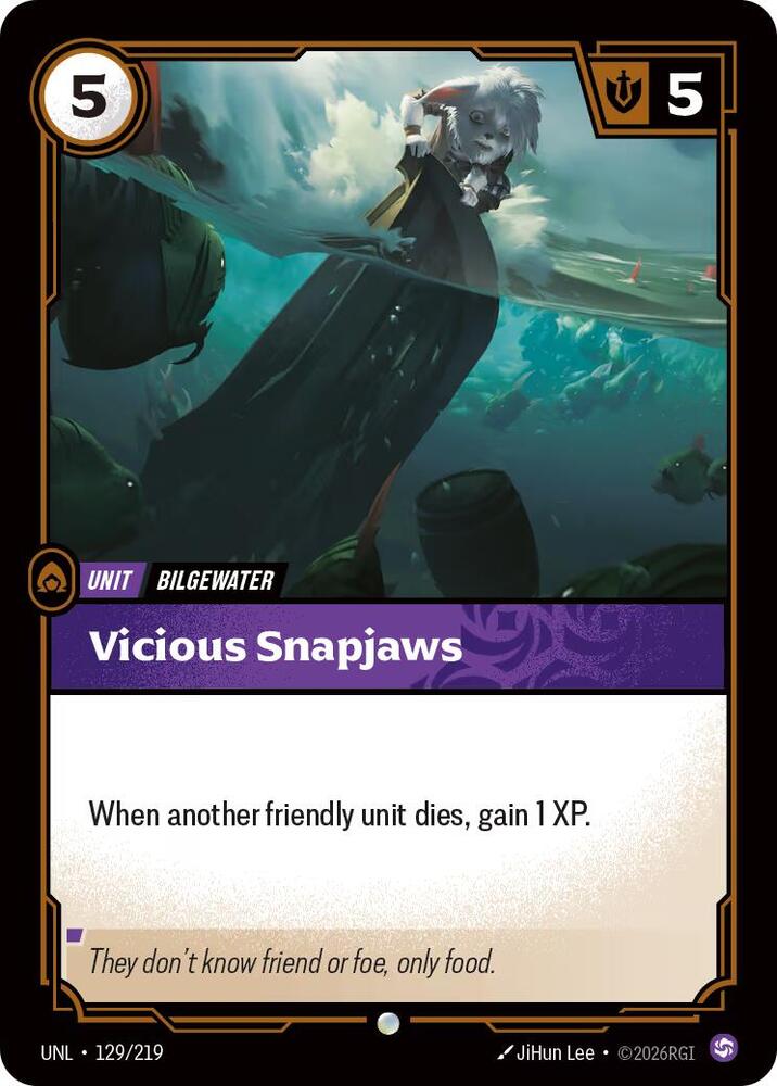 Vicious Snapjaws Rainbow Foil