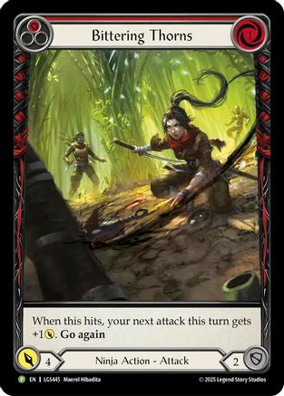 Bittering Thorns (Red) (Extended Art) (LGS445) - Flesh and Blood: Promo Cards Rainbow Foil