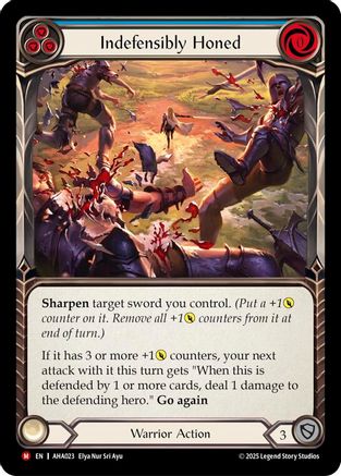Indefensibly Honed (Blue) (AHA023) - Armory Deck Origins: Hala