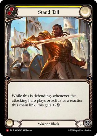 Stand Tall (MPW037) - Mastery Pack Warrior Rainbow Foil