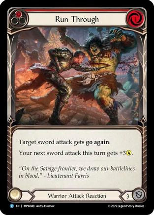 Run Through (Red) (MPW048) - Mastery Pack Warrior Rainbow Foil