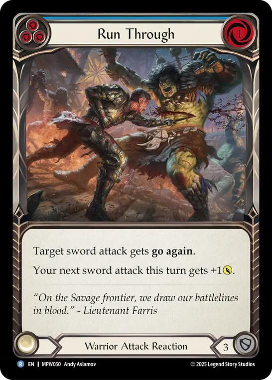 Run Through (Blue) Rainbow Foil