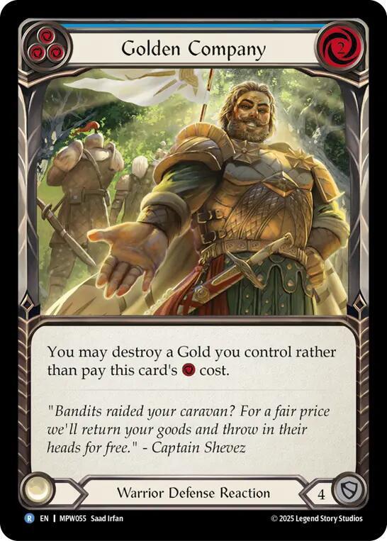 Golden Company (Blue) Rainbow Foil