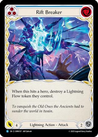 Rift Breaker (Blue) (OMN157) - Omens of the Third Age Rainbow Foil