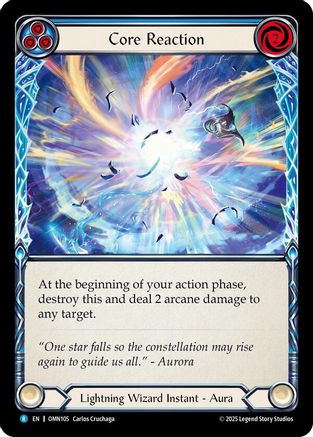 Core Reaction (Blue) (OMN105) - Omens of the Third Age Rainbow Foil