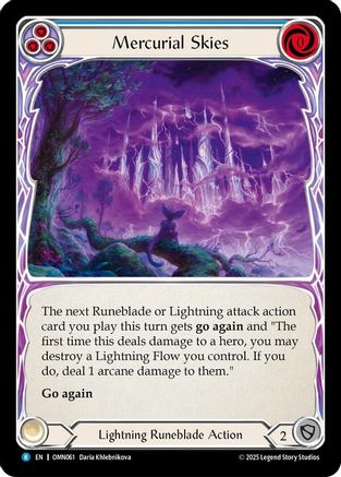 Mercurial Skies (Blue) (OMN061) - Omens of the Third Age