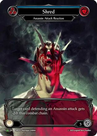 Shred (Blue) (Marvel) - TNP015 (TNP015) - Flesh and Blood: Promo Cards Rainbow Foil