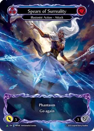 Spears of Surreality (Blue) (Marvel) - TNP018 (TNP018) - Flesh and Blood: Promo Cards Rainbow Foil