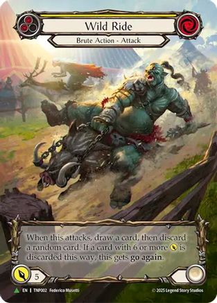 Wild Ride (Yellow) (Marvel) - TNP002 (TNP002) - Flesh and Blood: Promo Cards Rainbow Foil