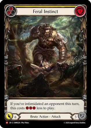 Feral Instinct (Extended Art) (OMN229) - Omens of the Third Age Cold Foil
