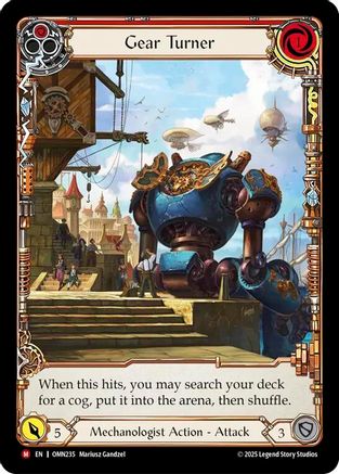 Gear Turner (Extended Art) (OMN235) - Omens of the Third Age Cold Foil