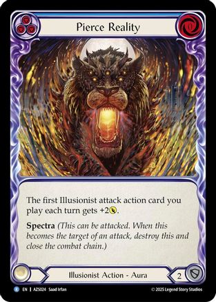 Pierce Reality (Blue) (AZS024) - Armory Deck: Zyggy