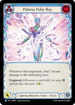 Polarus Pulse Ray (Blue) (OMN011) - Omens of the Third Age Rainbow Foil