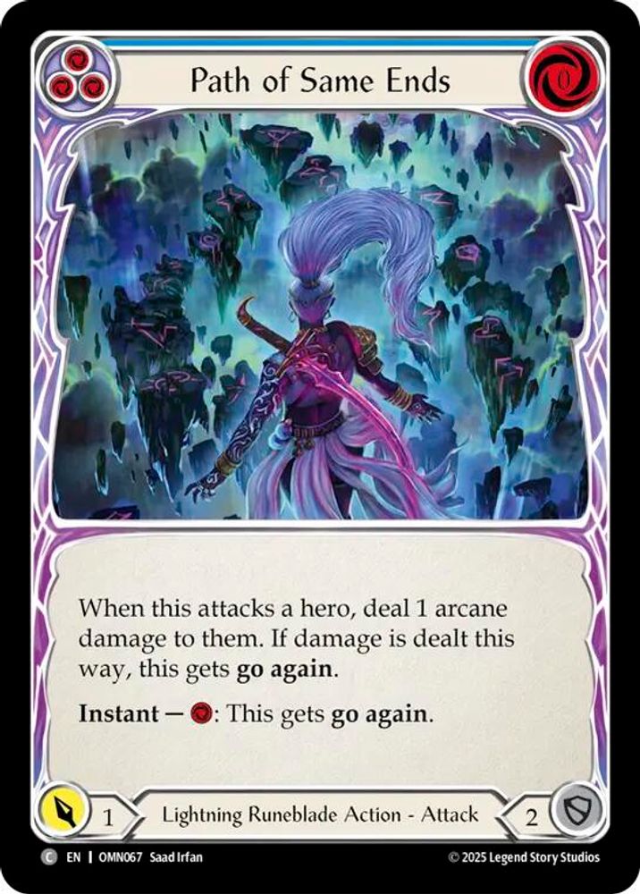 Path of Same Ends (Blue) (OMN067)  Rainbow Foil