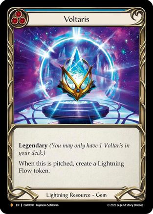 Voltaris (Blue) (OMN000) - Omens of the Third Age Rainbow Foil