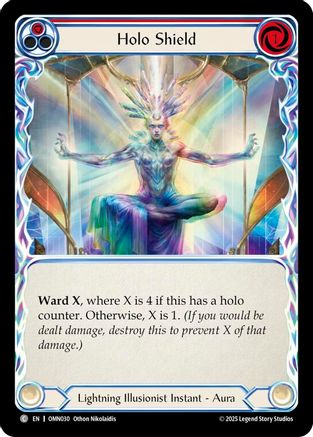 Holo Shield (Red) (OMN030) - Omens of the Third Age