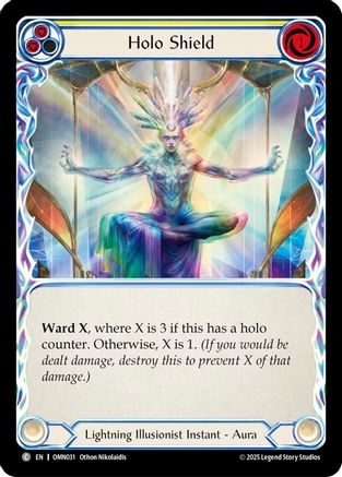 Holo Shield (Yellow) (OMN031) - Omens of the Third Age