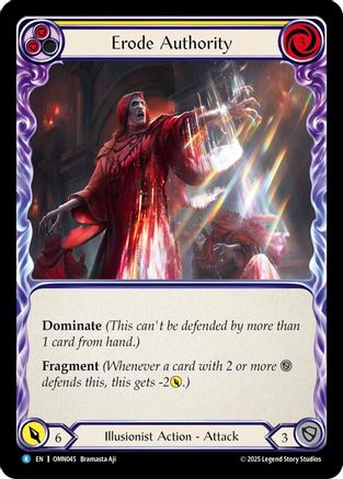Erode Authority (Yellow) (OMN045) - Omens of the Third Age Rainbow Foil