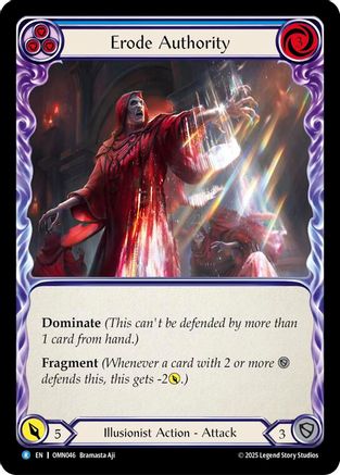 Erode Authority (Blue) (OMN046) - Omens of the Third Age Rainbow Foil