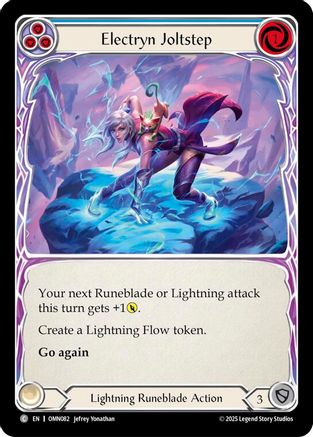 Electryn Joltstep (Blue) (OMN082) - Omens of the Third Age Rainbow Foil