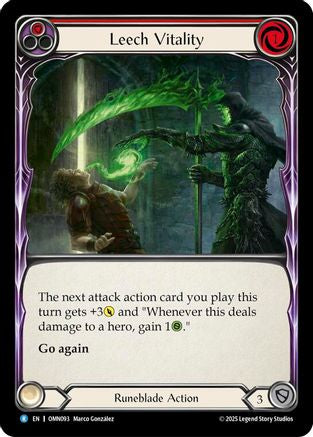 Leech Vitality (Red) (OMN093) - Omens of the Third Age Rainbow Foil