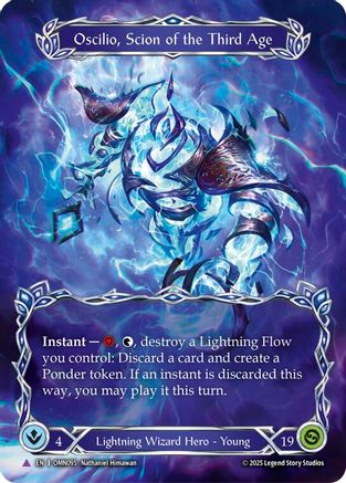 Oscilio, Scion Of The Third Age (Marvel) (OMN095) - Omens of the Third Age Cold Foil