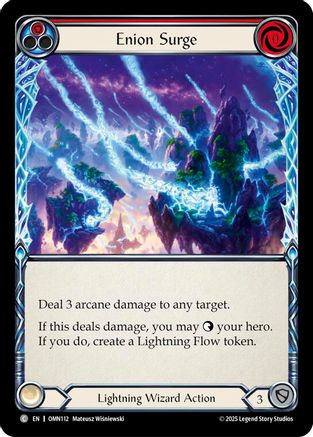 Enion Surge (Red) (OMN112) - Omens of the Third Age