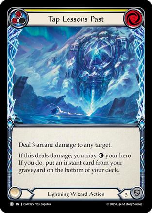 Tap Lessons Past (Yellow) (OMN125) - Omens of the Third Age Rainbow Foil