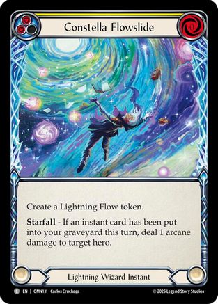 Constella Flowslide (Yellow) (OMN131) - Omens of the Third Age Rainbow Foil