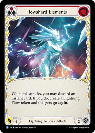Flowshard Elemental (Red) (OMN149) - Omens of the Third Age