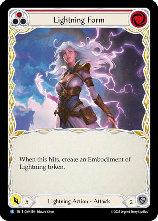 Lightning Form (Red) (OMN150) - Omens of the Third Age