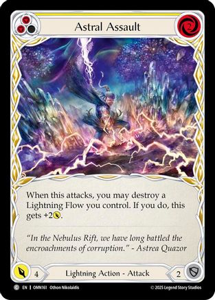 Astral Assault (Yellow) (OMN161) - Omens of the Third Age