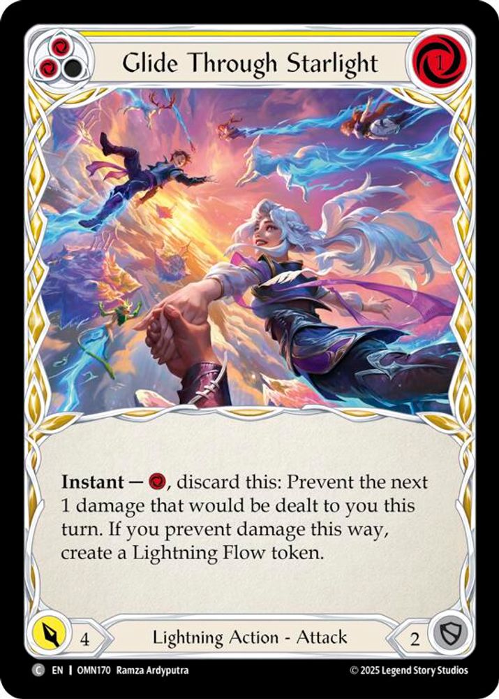 Glide Through Starlight (Yellow) (OMN170)  Rainbow Foil