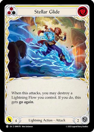 Stellar Glide (Yellow) (OMN176) - Omens of the Third Age Rainbow Foil